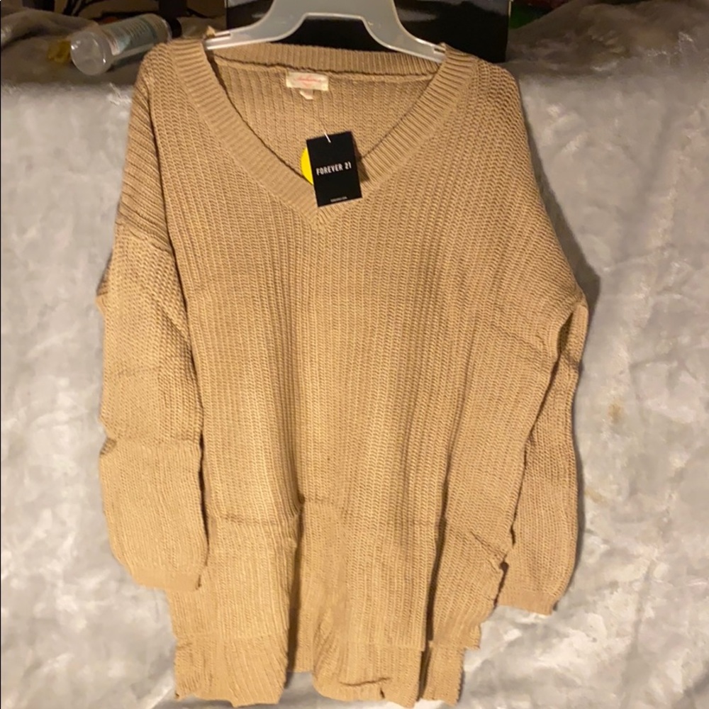 Tan forever 21 sweater